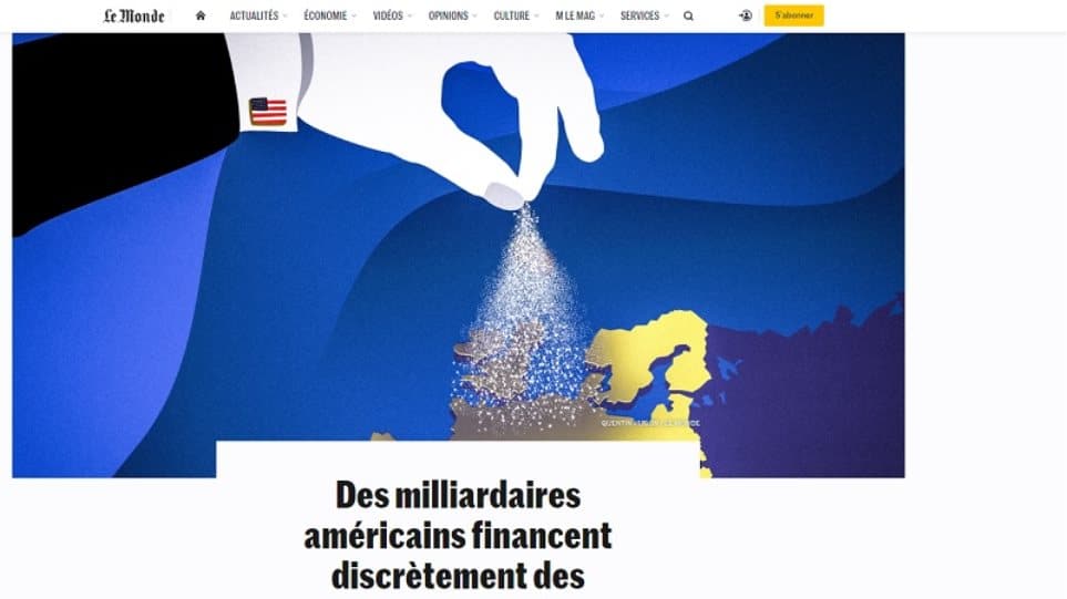 le-monde-πλούσιοι-αμερικανοί-χρηματοδοτούν-599066