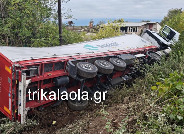 τροχαίο-στα-τρίκαλα-νταλίκα-εξετράπη-1508785