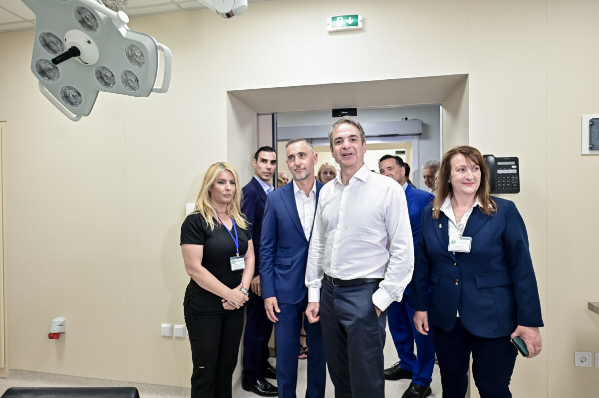 Επίσκεψη του Πρωθυπουργου Κυριάκου Μητσοτάκη στο Γενικό Νοσοκομείο Παίδων Πεντέλης. Παρασκευή 3 Ιουλίου 2026 (ΜΙΧΑΛΗΣ ΚΑΡΑΓΙΑΝΝΗΣ / EUROKINISSI)